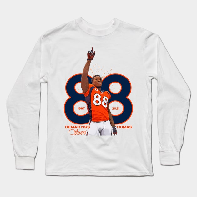 Demaryius Thomas Long Sleeve T-Shirt by Juantamad